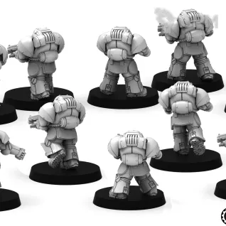 Описание картинки MineGuard - Troops от Manufactorum76 по цене 1 600руб | Свободный Рынок Миниатюр - СРМ