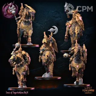 Описание картинки Slaanesh Chaos Cavalry от Barduck Miniatures по цене 2 450руб | Свободный Рынок Миниатюр - СРМ