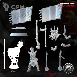 Описание картинки Murideen acolytes Command от Manufactorum76 по цене 550руб | Свободный Рынок Миниатюр - СРМ