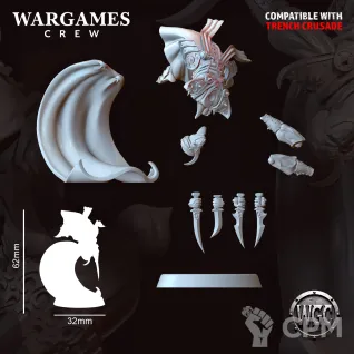 Описание картинки Murideen Assasin Shadeblades от Manufactorum76 по цене 600руб | Свободный Рынок Миниатюр - СРМ