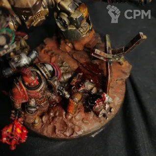 Описание картинки Dreadnought Saturnine and centurion Iron Warriors от @Avdohaprint по цене 6 000руб | Свободный Рынок Миниатюр - СРМ