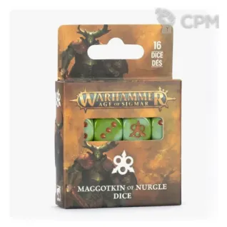 Описание картинки Maggotkin of Nurgle Dice от Warp-Smuggling по цене 3 500руб | Свободный Рынок Миниатюр - СРМ