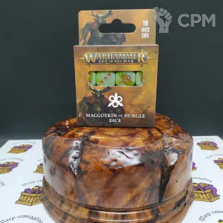 Описание картинки Maggotkin of Nurgle Dice от Warp-Smuggling по цене 3 500руб | Свободный Рынок Миниатюр - СРМ