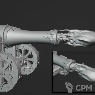 Описание картинки Magma Cannon от Daniilfedyakov по цене 1 200руб | Свободный Рынок Миниатюр - СРМ