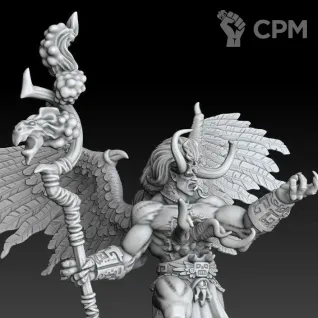 Описание картинки Magnus the Red от MrMetalHorror по цене 1 800руб | Свободный Рынок Миниатюр - СРМ