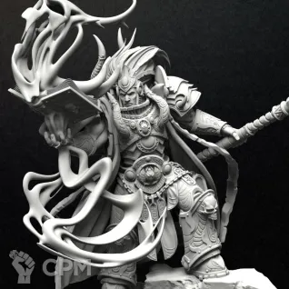 Описание картинки Magnus the Red, Primarch of the Thousand Sons от 3D Print Workshop по цене 809руб | Свободный Рынок Миниатюр - СРМ