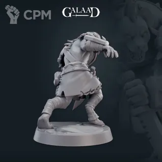 Описание картинки Male Gnoll 01 от PocketSized Prints по цене 190руб | Свободный Рынок Миниатюр - СРМ