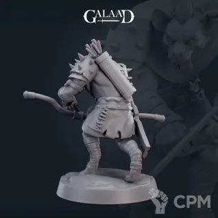 Описание картинки Male Gnoll 04 от PocketSized Prints по цене 190руб | Свободный Рынок Миниатюр - СРМ