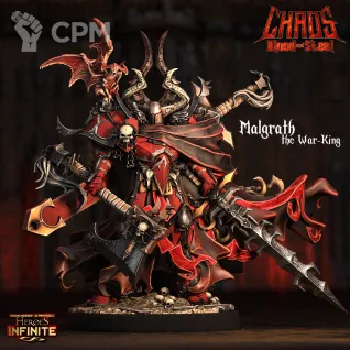 Описание картинки Malgrath, the War King от Troster по цене 400руб | Свободный Рынок Миниатюр - СРМ