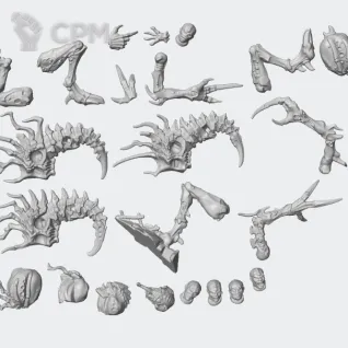 Описание картинки Malstrain Genestealer от White Rhino по цене 999руб | Свободный Рынок Миниатюр - СРМ