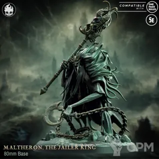 Описание картинки Maltheron the Jailer King от Naggaroth Night по цене 1 800руб | Свободный Рынок Миниатюр - СРМ