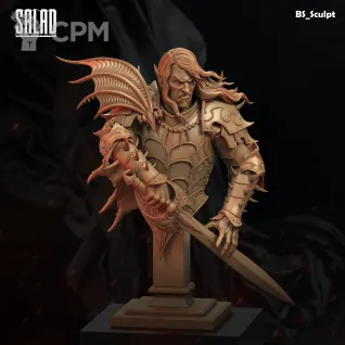 Описание картинки Malus Darkblade (Bust) от Naggaroth Night по цене 1 800руб | Свободный Рынок Миниатюр - СРМ