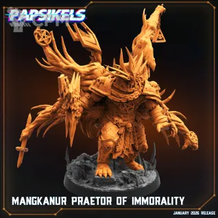 Описание картинки MANGKANUR PRAETOR OF IMMORALITY от Manufactorum76 по цене 1 500руб | Свободный Рынок Миниатюр - СРМ