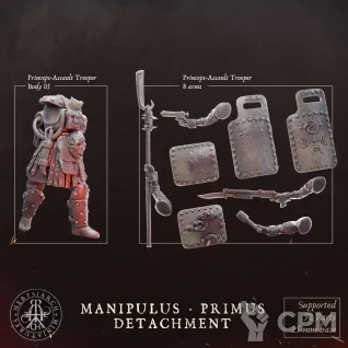 Описание картинки Manipulus Primus Detachment от Manufactorum76 по цене 800руб | Свободный Рынок Миниатюр - СРМ