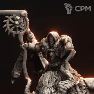 Описание картинки Chaos Lord on Manticore от Daniilfedyakov по цене 1 600руб | Свободный Рынок Миниатюр - СРМ