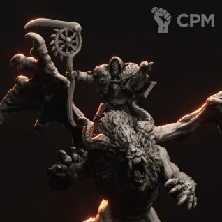 Описание картинки Chaos Lord on Manticore от Daniilfedyakov по цене 1 600руб | Свободный Рынок Миниатюр - СРМ
