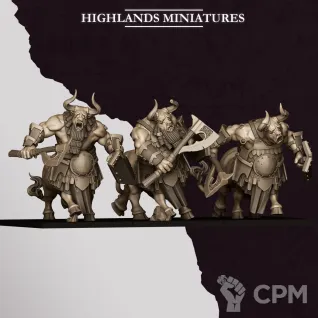 Описание картинки Marduk Minotaurs от Manufactorum76 по цене 1 200руб | Свободный Рынок Миниатюр - СРМ