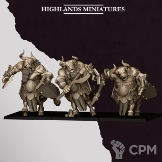 Описание картинки Marduk Minotaurs от Manufactorum76 по цене 1 200руб | Свободный Рынок Миниатюр - СРМ