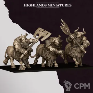 Описание картинки Marduk Minotaurs от Manufactorum76 по цене 1 200руб | Свободный Рынок Миниатюр - СРМ