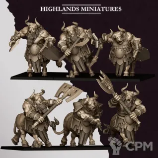 Описание картинки Bull Centaurs / Annointed Sentinels от MrMetalHorror по цене 2 000руб | Свободный Рынок Миниатюр - СРМ