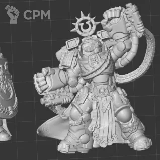 Описание картинки Marneus Calgar with Victrix Honour Guard от White Rhino по цене 599руб | Свободный Рынок Миниатюр - СРМ