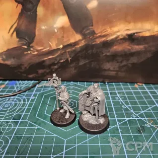 Описание картинки Freeguild Marshal and Relic Envoy от Badrus по цене 2 000руб | Свободный Рынок Миниатюр - СРМ