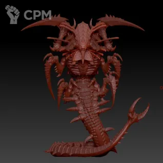 Описание картинки Mawloc / Trygon / Trygon Prime от Кузница Миниатюр по цене 1 400руб | Свободный Рынок Миниатюр - СРМ