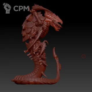 Описание картинки Mawloc / Trygon / Trygon Prime от MrMetalHorror по цене 1 400руб | Свободный Рынок Миниатюр - СРМ