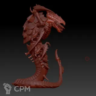 Описание картинки Mawloc / Trygon / Trygon Prime от Кузница Миниатюр по цене 1 400руб | Свободный Рынок Миниатюр - СРМ