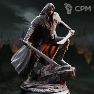 Описание картинки Hexhunter Rogue - Severin Lindhardt от PocketSized Prints по цене 300руб | Свободный Рынок Миниатюр - СРМ