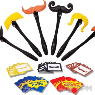 Описание картинки Moustache Smash (Шлеп Усы) на английском языке от Кот и Ворон по цене 1 100руб | Свободный Рынок Миниатюр - СРМ