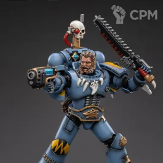 Описание картинки Space Wolves Thunderwolf Cavalry Frode от Строго по-Имперски по цене 8 450руб | Свободный Рынок Миниатюр - СРМ