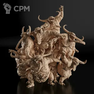 Описание картинки Nurglings Минифигурка (Warhammer) от GAS3TXD  по цене 1 900руб | Свободный Рынок Миниатюр - СРМ