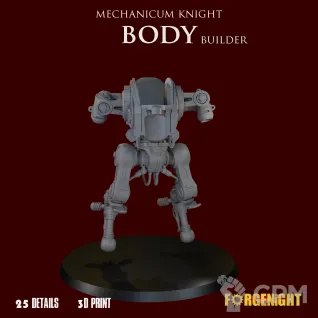 Описание картинки Mechanicum Knight body builder от ForgeNight по цене 900руб | Свободный Рынок Миниатюр - СРМ