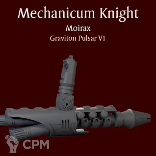Описание картинки Mechanicum Knight Moirax Graviton Pulsar V1 от ForgeNight по цене 350руб | Свободный Рынок Миниатюр - СРМ