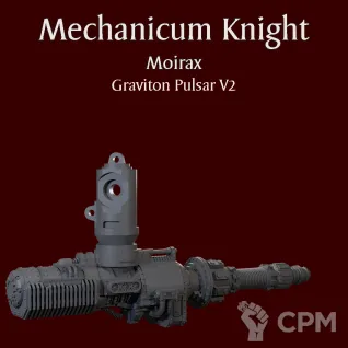 Описание картинки Mechanicum Knight Moirax Graviton Pulsar V2 от ForgeNight по цене 350руб | Свободный Рынок Миниатюр - СРМ