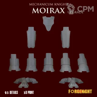 Описание картинки Mechanicum Knight Moirax upgrade kit от ForgeNight по цене 750руб | Свободный Рынок Миниатюр - СРМ