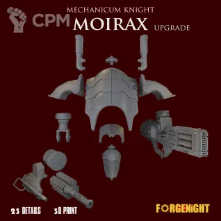 Описание картинки Mechanicum Knight Moirax upgrade kit от ForgeNight по цене 750руб | Свободный Рынок Миниатюр - СРМ