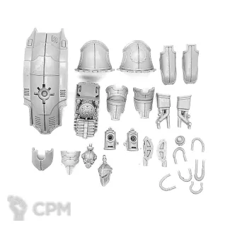 Описание картинки Knight Moirax with Volkite Veuglaire Gyges CLAW от Red Rooster по цене 2 623руб | Свободный Рынок Миниатюр - СРМ