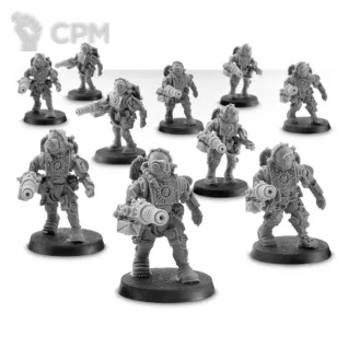 Описание картинки Mechanicum Tech-Thrall Covenant with Mitra-Locks от Plants vs Zombies по цене 1 760руб | Свободный Рынок Миниатюр - СРМ