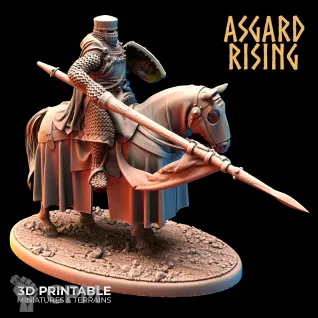Описание картинки Средневековая тяжелая кавалерия Asgard Rising от axl_k по цене 350руб | Свободный Рынок Миниатюр - СРМ