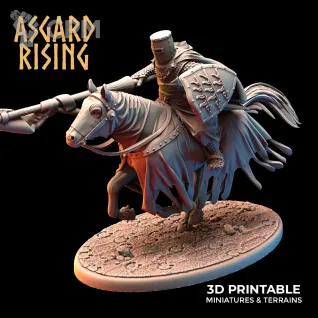 Описание картинки Средневековая тяжелая кавалерия Asgard Rising от axl_k по цене 350руб | Свободный Рынок Миниатюр - СРМ