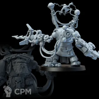 Описание картинки Миниатюра Ork "Mek Boss", BIG MEK от Brother Ork по цене 1 180руб | Свободный Рынок Миниатюр - СРМ
