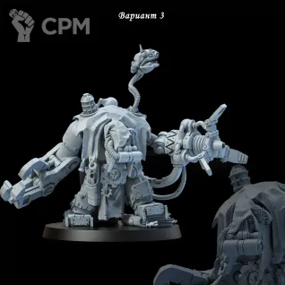 Описание картинки Миниатюра Ork "Mek Boss", BIG MEK от Brother Ork по цене 1 180руб | Свободный Рынок Миниатюр - СРМ