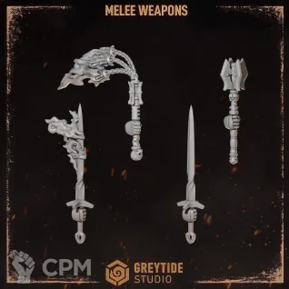 Описание картинки Melee weapons pack Legion of the Damned (Cursed company 2) от Dr. Printicus по цене 200руб | Свободный Рынок Миниатюр - СРМ