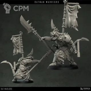 Описание картинки Rat Warlord Kit от Punga Miniatures по цене 800руб | Свободный Рынок Миниатюр - СРМ