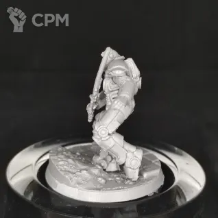 Описание картинки T-51 с Шишкебабом от Dwarf Pirate Foundry по цене 300руб | Свободный Рынок Миниатюр - СРМ