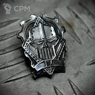 Описание картинки Значок IV - Iron Warriors (Железные войны) от Game&Reality Studio по цене 550руб | Свободный Рынок Миниатюр - СРМ
