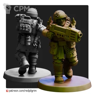 Описание картинки Death Guard Traitor Guardsmen Squad от Печатный подвальчик по цене 560руб | Свободный Рынок Миниатюр - СРМ