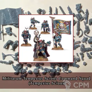 Описание картинки Militarum Tempestus Scions Command Squad (Tempestus Scions) от SaJRa по цене 1 000руб | Свободный Рынок Миниатюр - СРМ